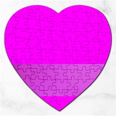 Line Pink Jigsaw Puzzle (heart) by Mariart