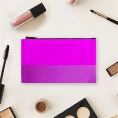 Line Pink Cosmetic Bag (small) 