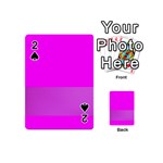 Line Pink Playing Cards 54 (Mini)  Front - Spade2