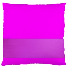 Line Pink Large Flano Cushion Case (two Sides) by Mariart