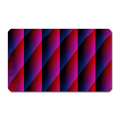 Photography Illustrations Line Wave Chevron Red Blue Vertical Light Magnet (rectangular)