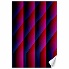 Photography Illustrations Line Wave Chevron Red Blue Vertical Light Canvas 24  X 36  by Mariart