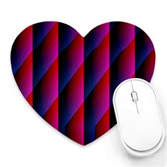 Photography Illustrations Line Wave Chevron Red Blue Vertical Light Heart Mousepads