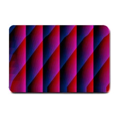 Photography Illustrations Line Wave Chevron Red Blue Vertical Light Small Doormat 