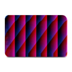 Photography Illustrations Line Wave Chevron Red Blue Vertical Light Plate Mats