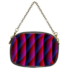 Photography Illustrations Line Wave Chevron Red Blue Vertical Light Chain Purses (Two Sides) 