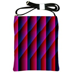 Photography Illustrations Line Wave Chevron Red Blue Vertical Light Shoulder Sling Bags by Mariart