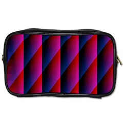 Photography Illustrations Line Wave Chevron Red Blue Vertical Light Toiletries Bags 2-side by Mariart