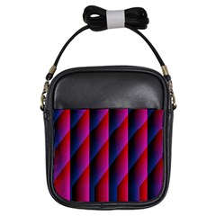 Photography Illustrations Line Wave Chevron Red Blue Vertical Light Girls Sling Bags by Mariart