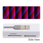 Photography Illustrations Line Wave Chevron Red Blue Vertical Light Memory Card Reader (Stick)  Front