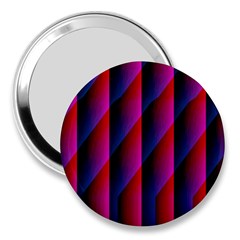 Photography Illustrations Line Wave Chevron Red Blue Vertical Light 3  Handbag Mirrors