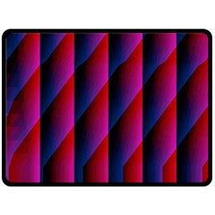 Photography Illustrations Line Wave Chevron Red Blue Vertical Light Double Sided Fleece Blanket (large) 