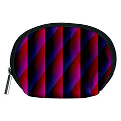 Photography Illustrations Line Wave Chevron Red Blue Vertical Light Accessory Pouches (medium) 