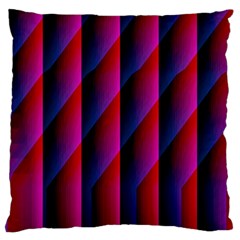 Photography Illustrations Line Wave Chevron Red Blue Vertical Light Standard Flano Cushion Case (two Sides) by Mariart