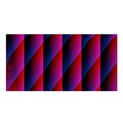 Photography Illustrations Line Wave Chevron Red Blue Vertical Light Satin Shawl