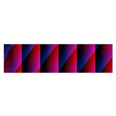 Photography Illustrations Line Wave Chevron Red Blue Vertical Light Satin Scarf (Oblong)