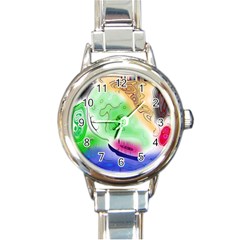 Mirror Light Round Italian Charm Watch by Mariart