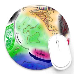 Mirror Light Round Mousepads