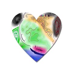 Mirror Light Heart Magnet