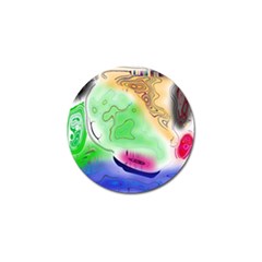 Mirror Light Golf Ball Marker by Mariart