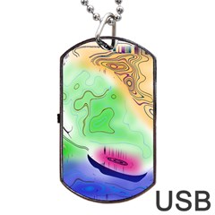 Mirror Light Dog Tag Usb Flash (one Side) by Mariart