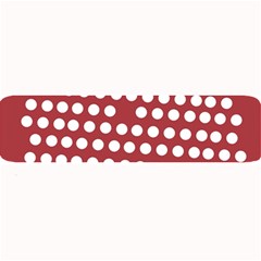 Pink White Polka Dots Large Bar Mats by Mariart