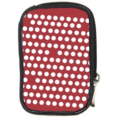 Pink White Polka Dots Compact Camera Cases by Mariart