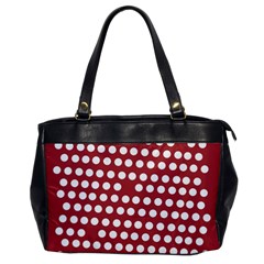 Pink White Polka Dots Office Handbags