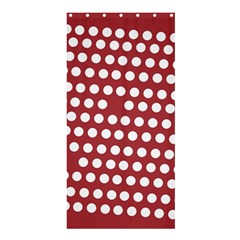 Pink White Polka Dots Shower Curtain 36  X 72  (stall)  by Mariart