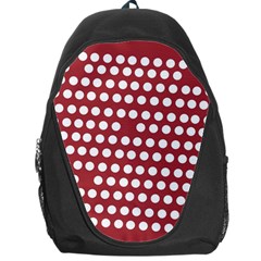 Pink White Polka Dots Backpack Bag by Mariart