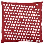 Pink White Polka Dots Standard Flano Cushion Case (One Side) Front