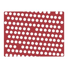 Pink White Polka Dots Double Sided Flano Blanket (mini)  by Mariart