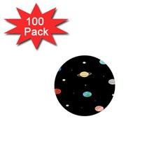 Planets Space 1  Mini Magnets (100 Pack)  by Mariart