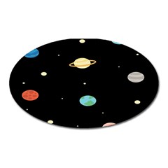 Planets Space Oval Magnet