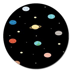 Planets Space Magnet 5  (round)