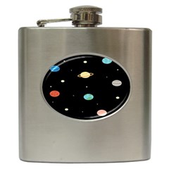 Planets Space Hip Flask (6 Oz) by Mariart