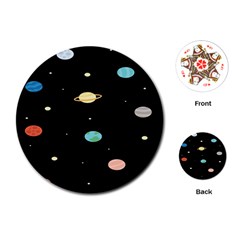 Planets Space Playing Cards (round) 