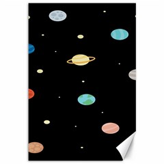 Planets Space Canvas 12  X 18   by Mariart