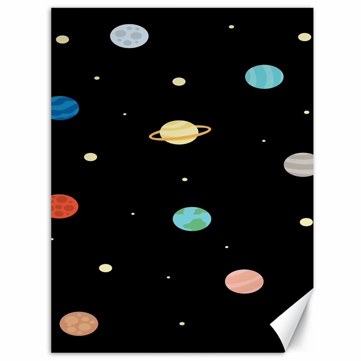 Planets Space Canvas 36  x 48  