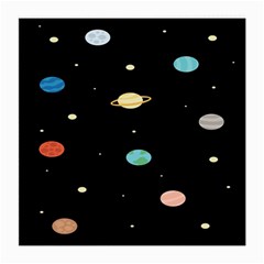 Planets Space Medium Glasses Cloth (2-side) by Mariart