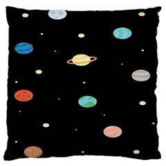 Planets Space Large Cushion Case (one Side) by Mariart