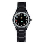 Planets Space Stainless Steel Round Watch Front