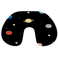 Planets Space Travel Neck Pillows by Mariart