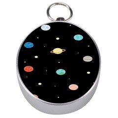 Planets Space Silver Compasses by Mariart