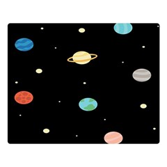 Planets Space Double Sided Flano Blanket (large)  by Mariart