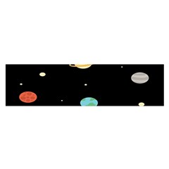 Planets Space Satin Scarf (oblong) by Mariart