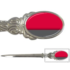 Red Gray Flag Line Horizontal Letter Openers