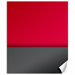 Red Gray Flag Line Horizontal Canvas 20  X 24   by Mariart