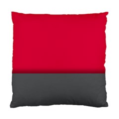 Red Gray Flag Line Horizontal Standard Cushion Case (one Side)