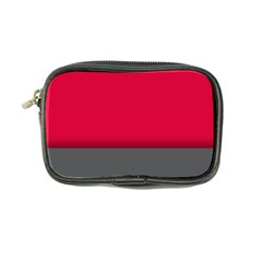 Red Gray Flag Line Horizontal Coin Purse by Mariart